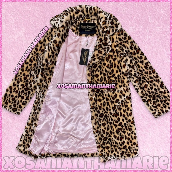 Juicy Couture Leopard Fur Coat - Picture 4 of 16